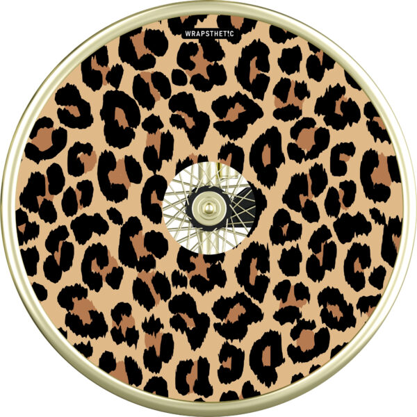 Wheelchair cover in leopard print